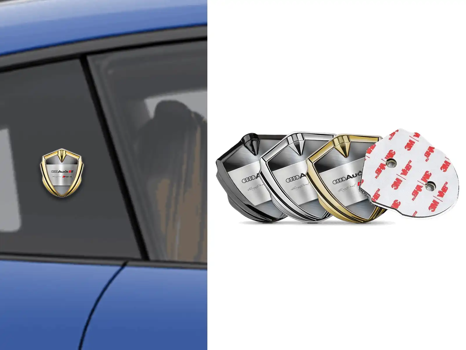 Audi Custom Logo Badge Tuning Style Shiny Logo